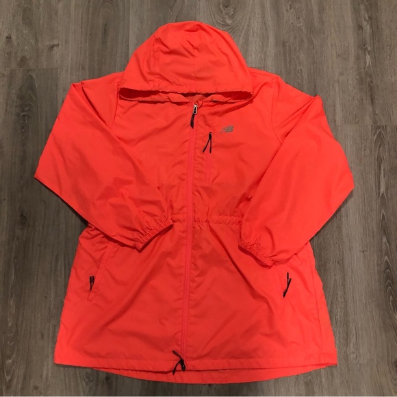 New Balance Pinkish Orange Windbreaker Jacket Size 1X/1T - Picture 1 of 7